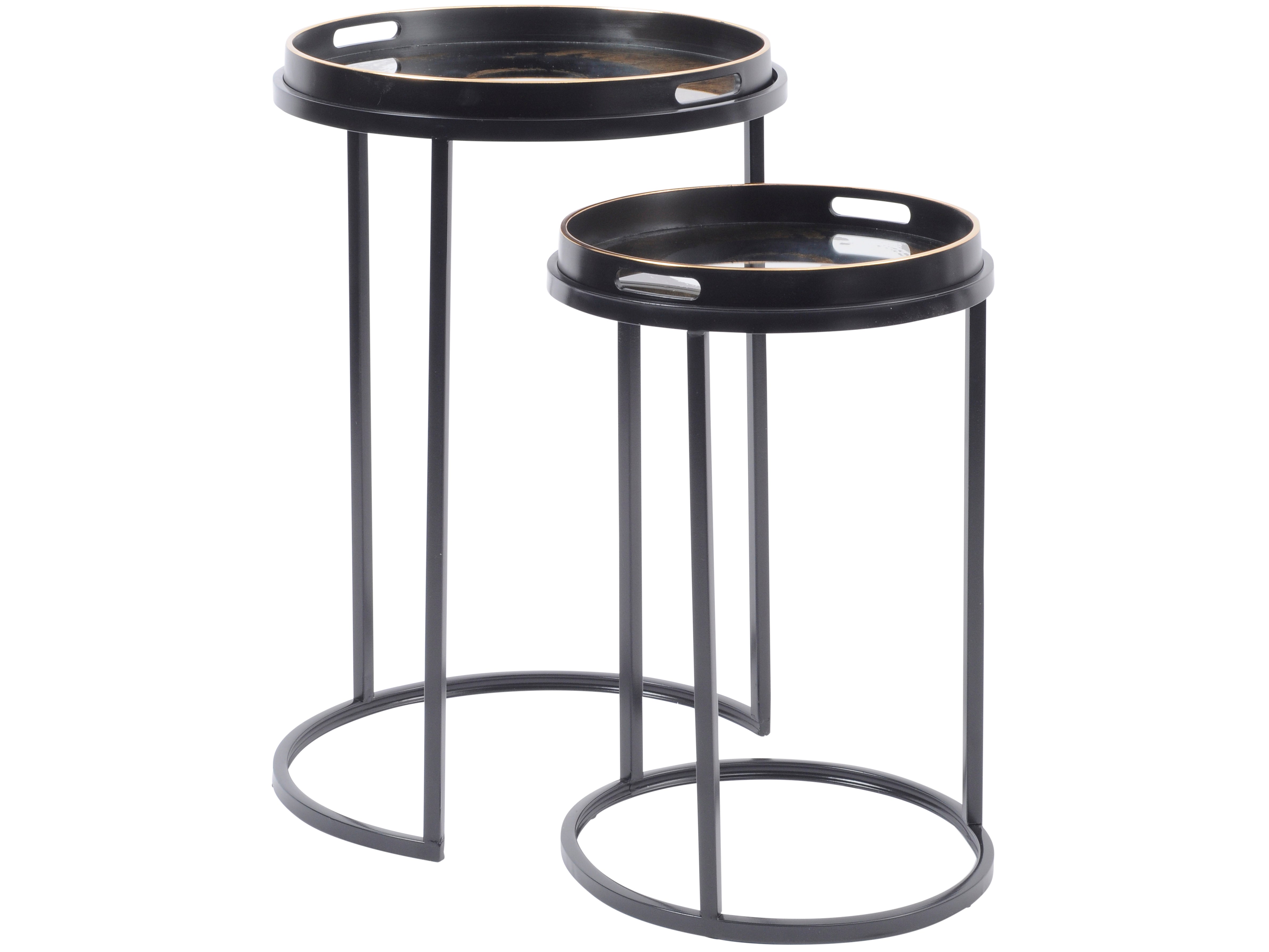 Swirl Set of 2 Side Tray Tables