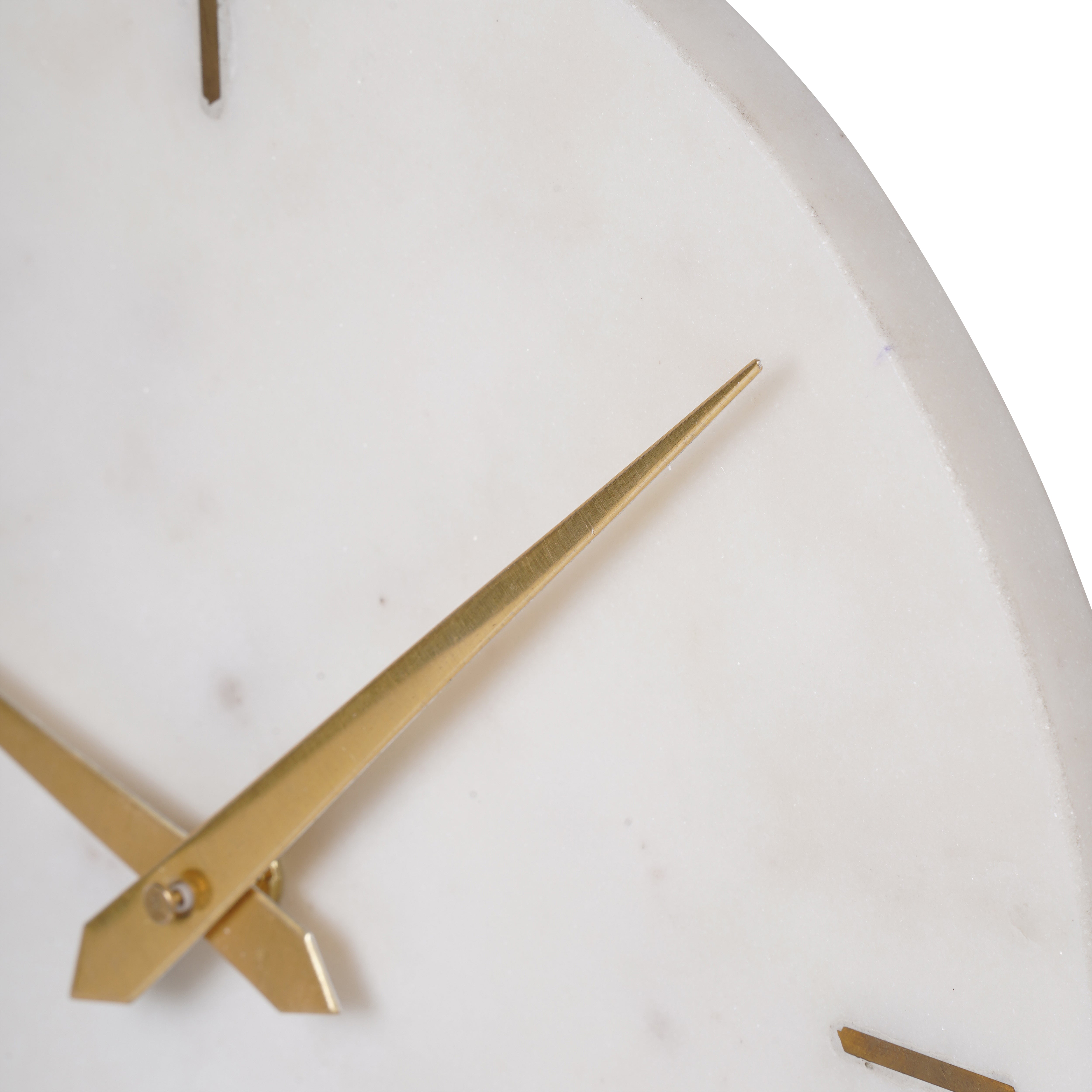 White Marble Mantle Clock