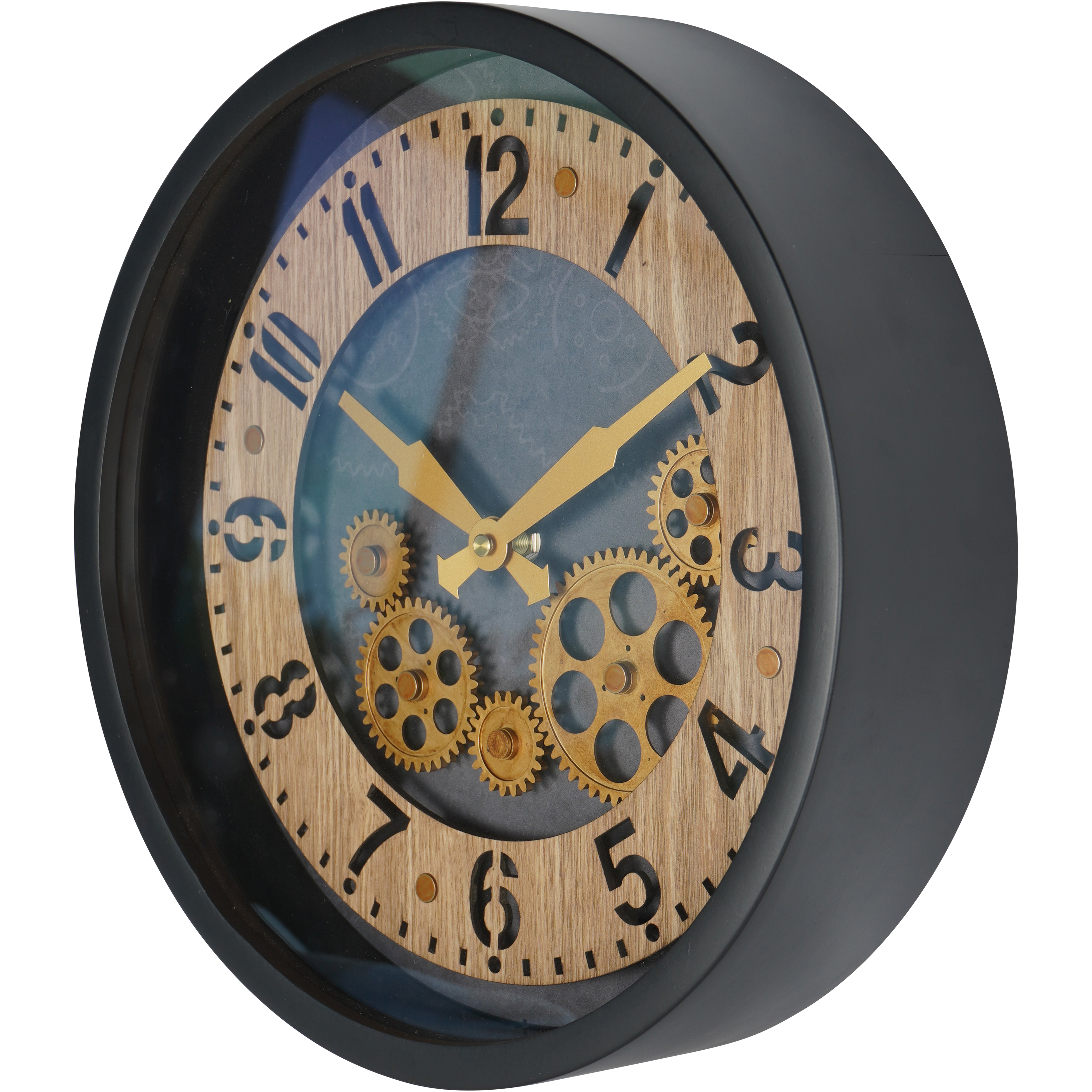 Palladium Mini Dials Clock Black