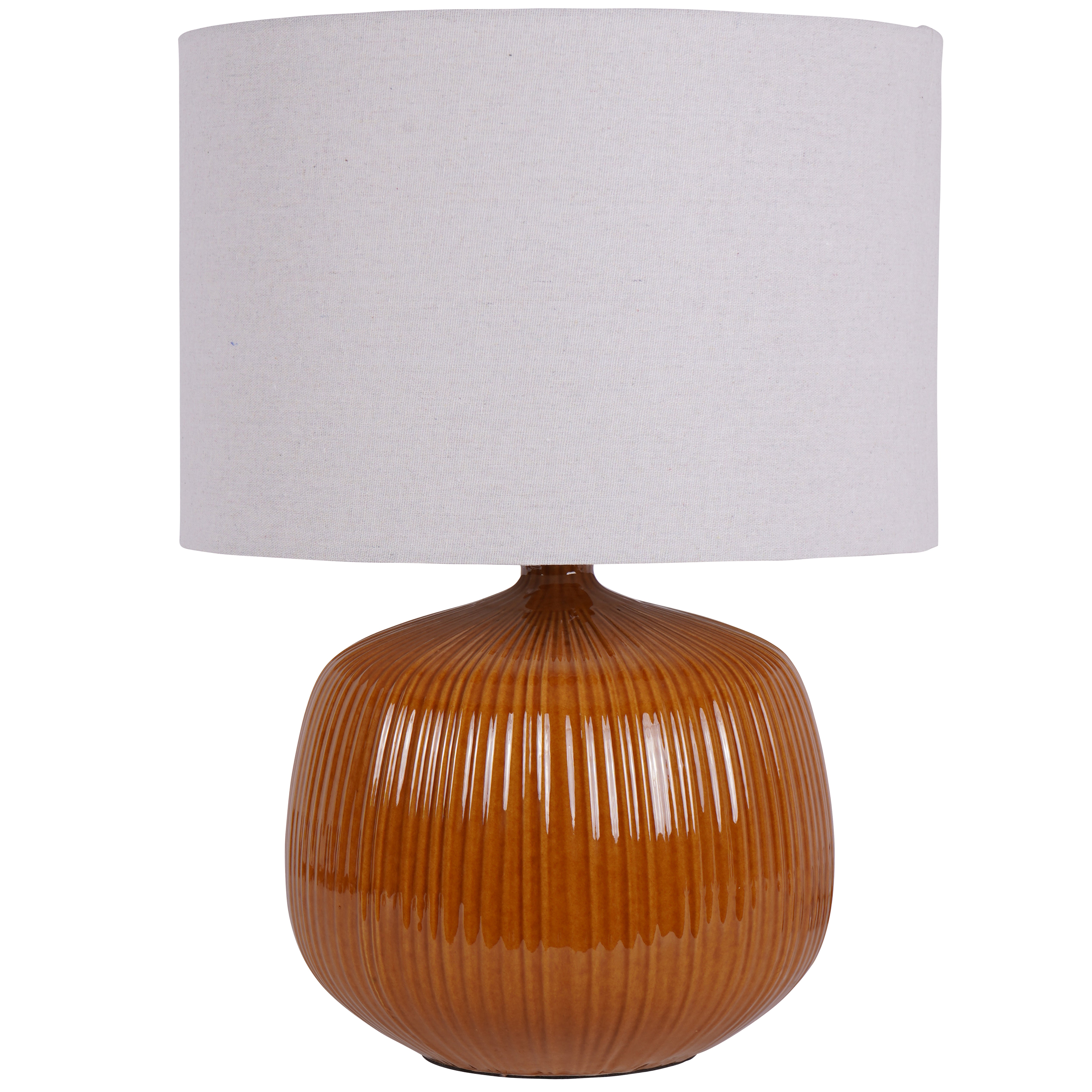 Bodhi Ceramic Burnt Ochre Table Lamp