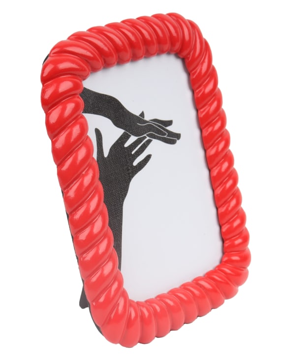 Red Twist-Layered Photo Frame