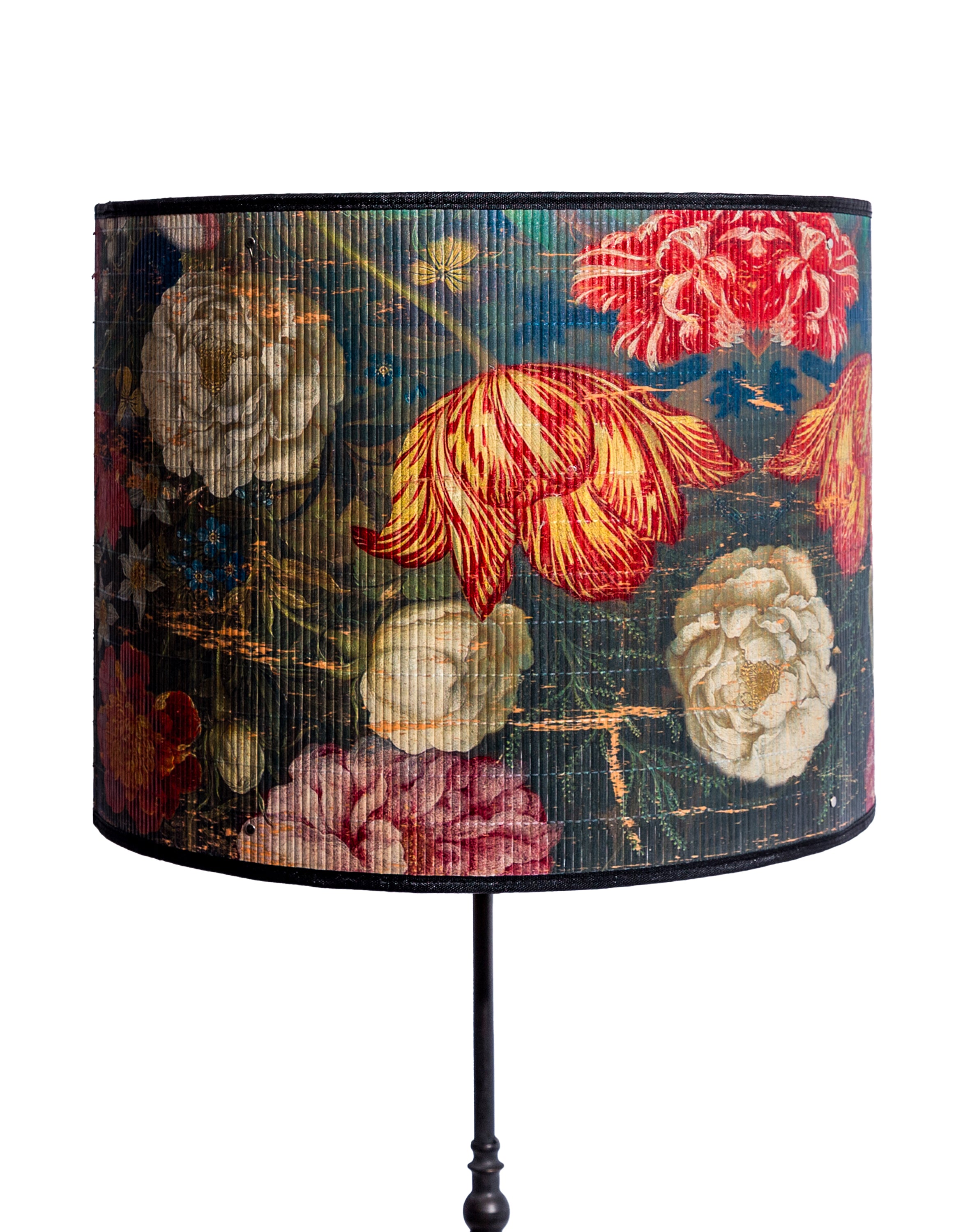 Floral Boho Bamboo Large Shade