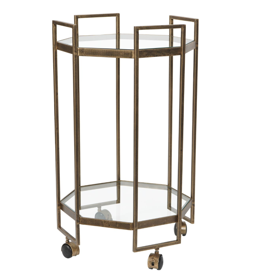 Art Deco Occtaine Drinks Trolley